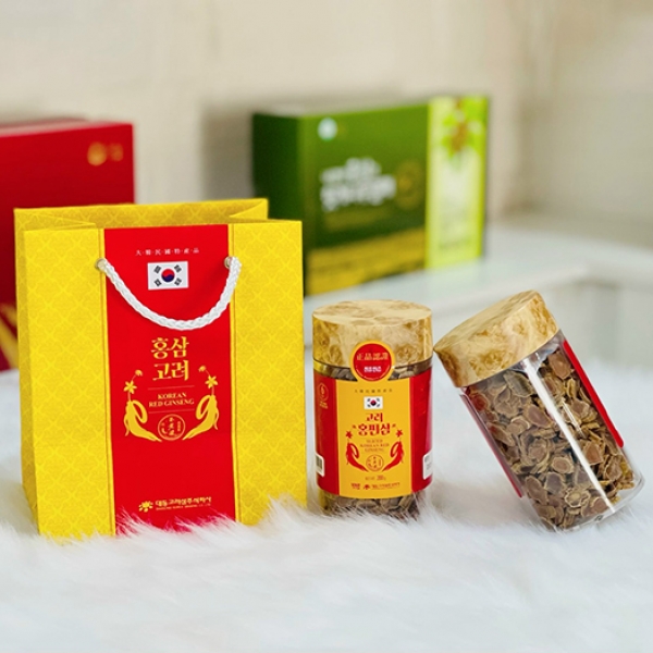 Hồng Sâm Củ Khô Thái Lát Hũ 200g Daedong Hàn Quốc