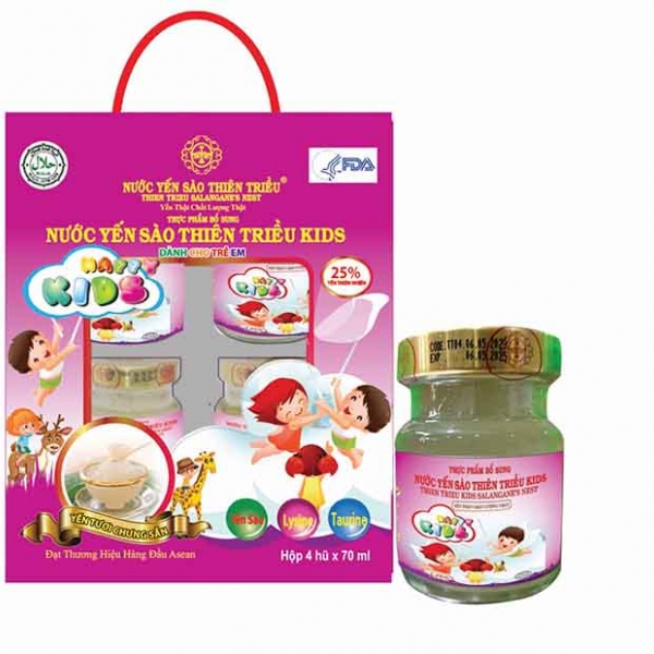 Hộp 4 Hũ Yến Sào Cao Cấp Thiên Triều KIDS 25%