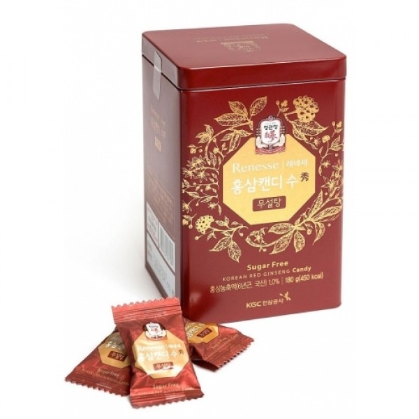 Kẹo Hồng Sâm Hàn Quốc Không Đường Renesse 180g KGC