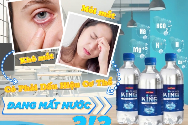 KHÔ MẮT, MỎI MẮT CÓ PHẢI DẤU HIỆU CỦA THIẾU NƯỚC?
