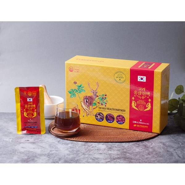 Nước Hồng Sâm Nhung Hươu Táo Đỏ 70ml x 30 Gói Daedong Hàn Quốc