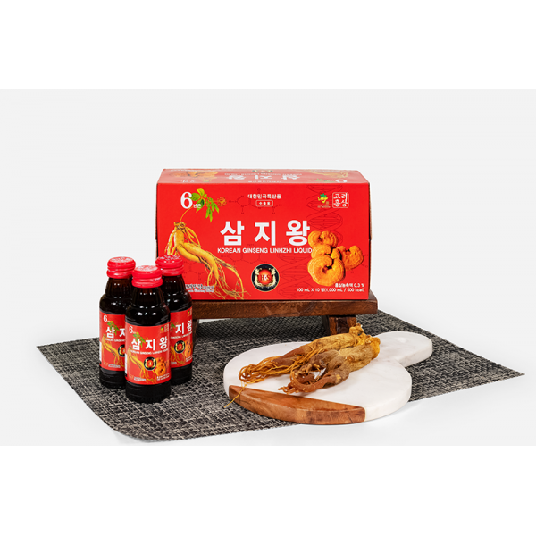 Nước Uống Hồng Sâm Linh Chi Hàn Quốc 100ml x 10 chai