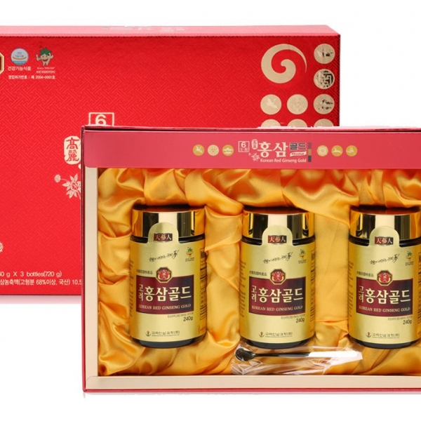 Tinh Chất Cao Hồng Sâm Hàn Quốc 6 Tuổi Loại 240g x 3 Lọ BIO