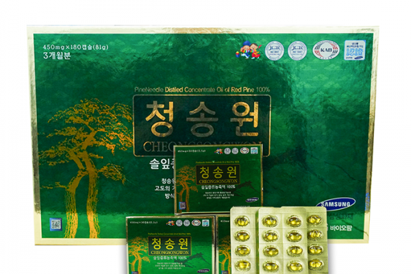  Viên Tinh Dầu Thông Đỏ Hàn Quốc Cheong Song Won 180 Viên Hộp Xanh