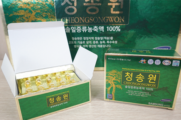  Viên Tinh Dầu Thông Đỏ Hàn Quốc Cheong Song Won 180 Viên Hộp Xanh