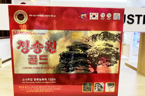 Tinh Dầu Thông Đỏ Cao Cấp Hàn Quốc Cheong Song Won Gold 180 Viên