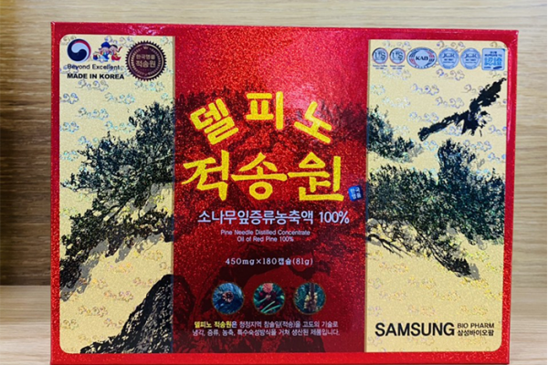 Tinh Dầu Thông Đỏ Cao Cấp Del Pino Joek Song Won 450mg x 180 Viên