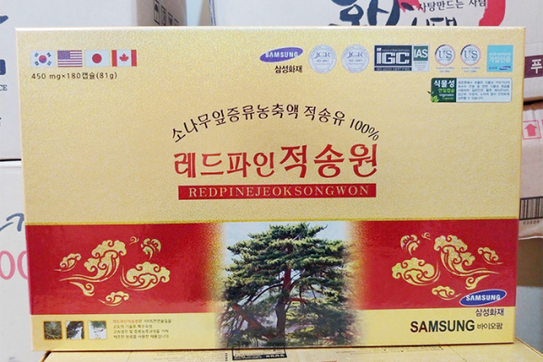 Tinh Dầu Thông Đỏ Chính Phủ Hàn Quốc Red Pine Jeok Song Won 180 Viên