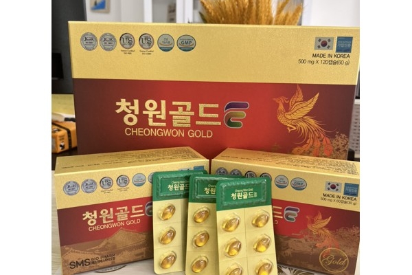 Tinh Dầu Thông Đỏ Chính Phủ Cheongwon Gold 120 Viên Hàn Quốc Hình Phượng Hoàng