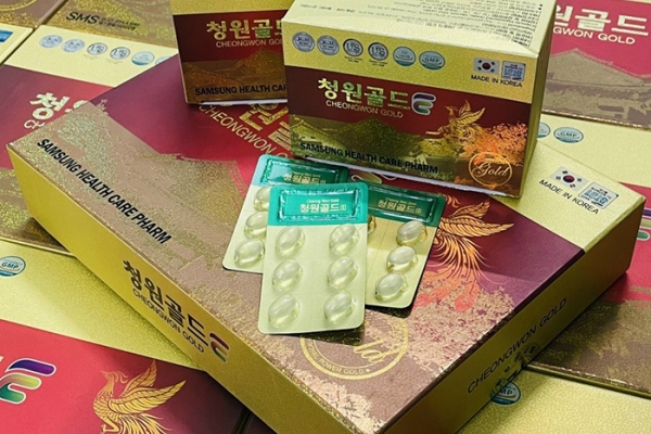 Tinh Dầu Thông Đỏ Chính Phủ Cheongwon Gold 120 Viên Hàn Quốc Hình Phượng Hoàng