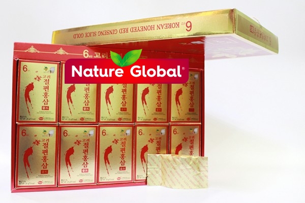Hồng Sâm Lát Tẩm Mật Ong Cao Cấp KGS 20g x 10hop