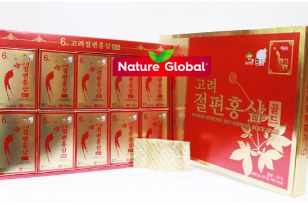 Hồng Sâm Lát Tẩm Mật Ong Cao Cấp KGS 20g x 10hop