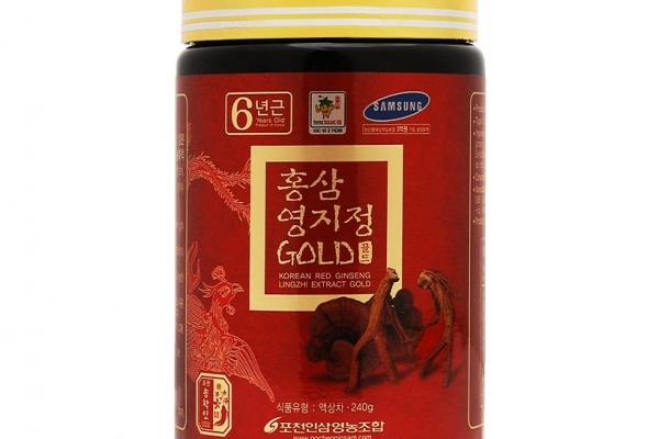 Cao Hồng Sâm Linh Chi Hàn Quốc Pocheon 240g x 2 lọ - TPCN