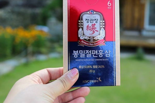 Hồng Sâm Tẩm Mật Ong Xắt Lát 120G (20G X 06 Hộp) KGC