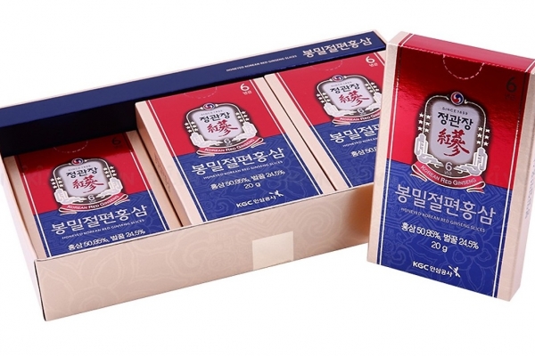 Hồng Sâm Tẩm Mật Ong Xắt Lát 120G (20G X 06 Hộp) KGC