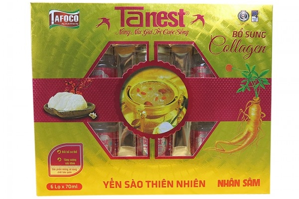 Yến Hộp Nhân Sâm Tanest 70ml x 6 Lọ