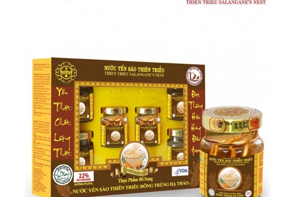 Yến Sào Cao Cấp Đông Trùng Thiên Triều Hộp 70ml x 6 Hũ