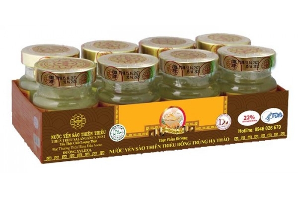 Lốc 8 Hủ Nước Yến Sào Cao Cấp Thiên Triều Đông Trùng 70ml/ hủ