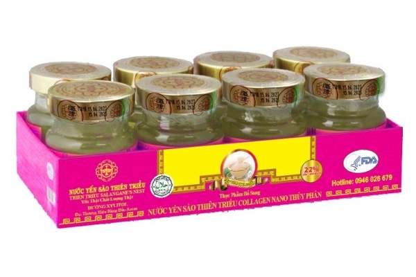 Lốc 8 Hũ Nước Yến Sào Cao Cấp Thiên Triều Collagen 70ml/hũ
