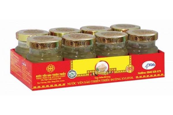 Lốc 8 Hũ Nước Yến Sào Cao Cấp Thiên Triều Đường Phèn 70ml/hũ