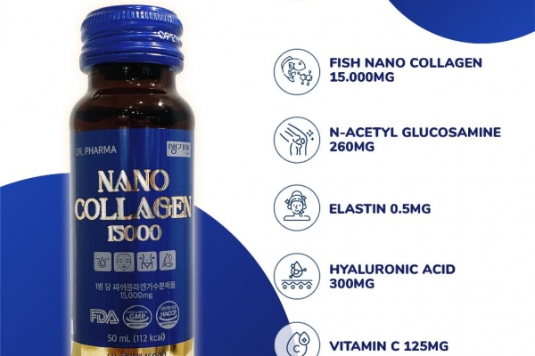 Nước Uống Bổ Sung Collagen Dr.Pharma Nano Collagen 15000