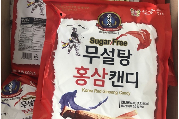 Kẹo hồng sâm không đường sugar free 365 candy