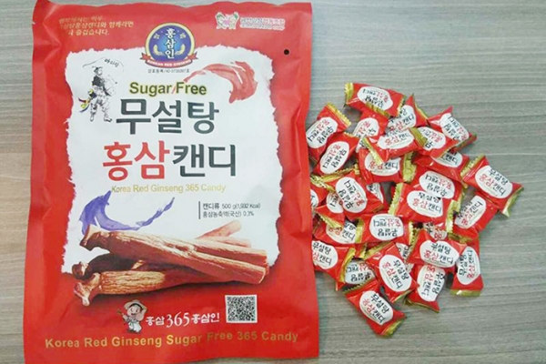Kẹo hồng sâm không đường sugar free 365 candy