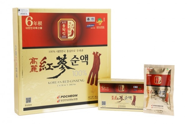 Nước Hồng Sâm Pocheon 100% ( 80ml x 30 Gói)