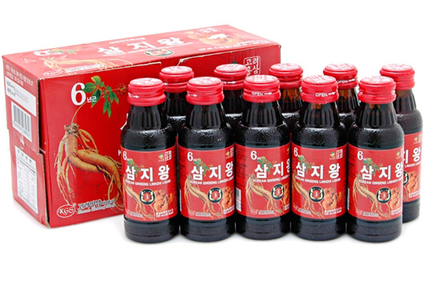 Nước Uống Hồng Sâm Linh Chi Hàn Quốc 100ml x 10 chai