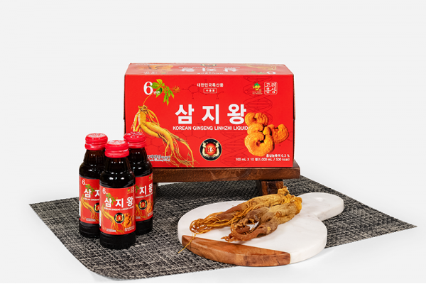 Nước Uống Hồng Sâm Linh Chi Hàn Quốc 100ml x 10 chai