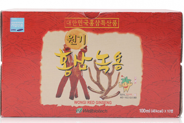 Nước Hồng Sâm Nhung Hươu Hàn Quốc Wongi Red Ginseng 10ml x 10 Lọ