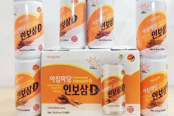 Nước Hồng Sâm 180ml x 6 Lon Inbosam D Achimmadang Hàn Quốc