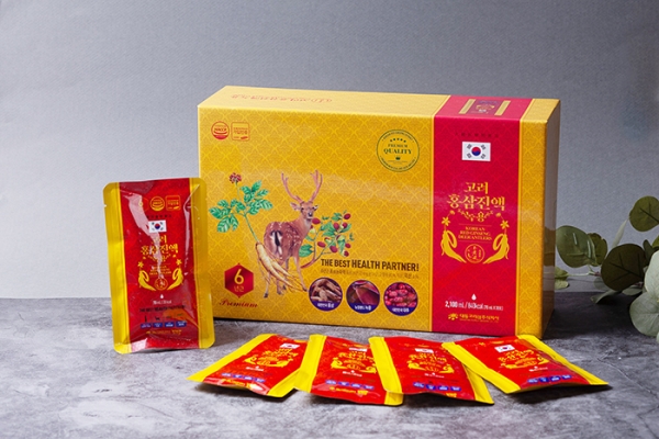 Nước Hồng Sâm Nhung Hươu Táo Đỏ 70ml x 30 Gói Daedong Hàn Quốc