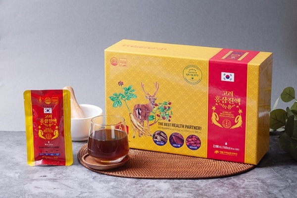 Nước Hồng Sâm Nhung Hươu Táo Đỏ 70ml x 30 Gói Daedong Hàn Quốc