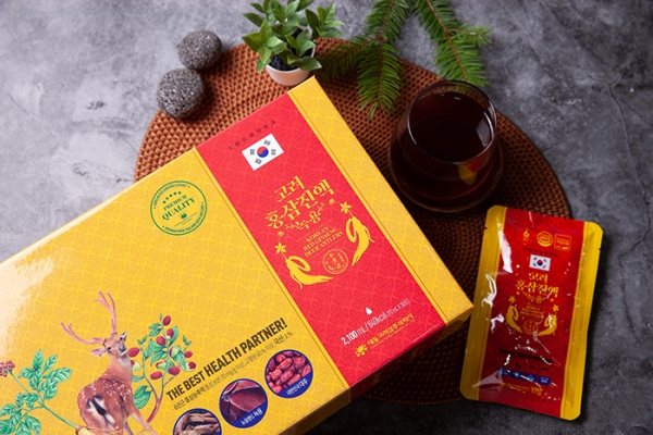 Nước Hồng Sâm Nhung Hươu Táo Đỏ 70ml x 30 Gói Daedong Hàn Quốc