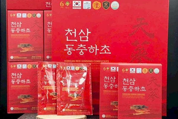  Nước Hồng Sâm Đông Trùng 50ml x 30 Gói