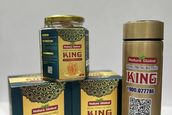 ĐÔNG TRÙNG HẠ THẢO KING SẤY THĂNG HOA ( Hộp 5 Gram)