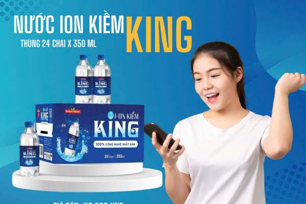 Nước Ion Kiềm King Thùng 24 Chai 350ml
