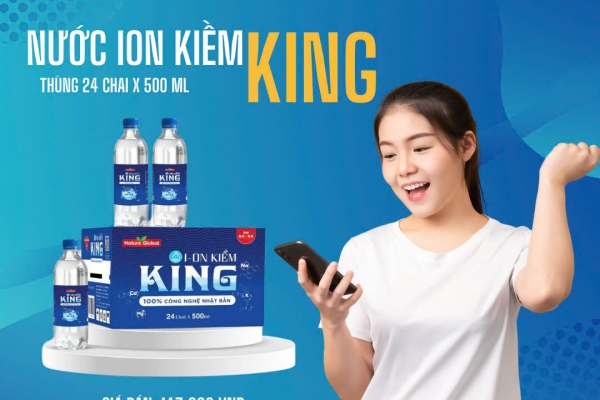 Nước Ion Kiềm King Thùng 24 Chai 500Ml